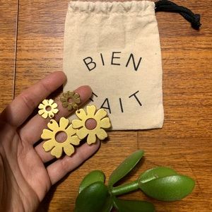 Madewell earrings with gift bag.